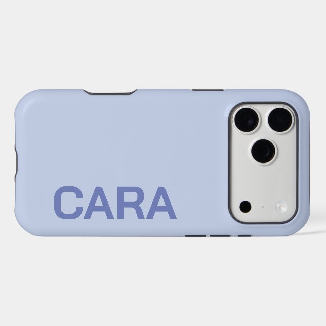 PERSONALIZED NAME SIMPLE STYLISH MODERN MONOGRAM iPhone CASE (Back Horizontal)