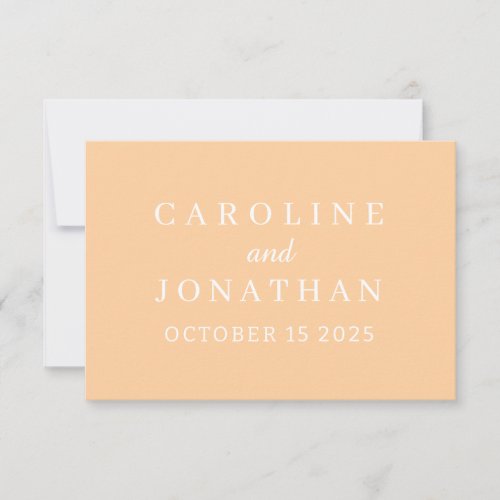 Personalized Name Simple Stylish Modern Wedding T Thank You Card