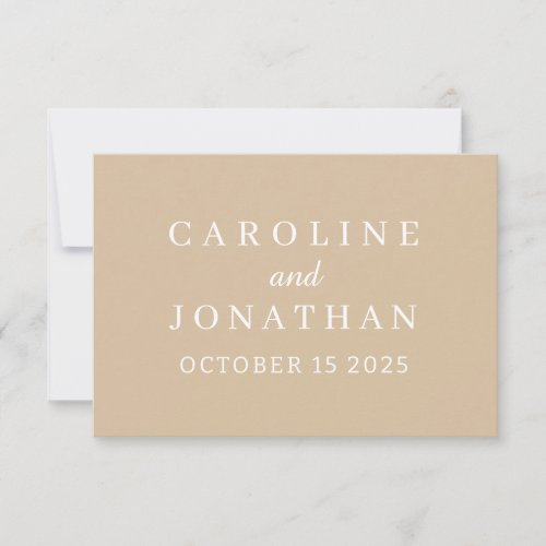 Personalized Name Simple Stylish Modern Wedding T Thank You Card