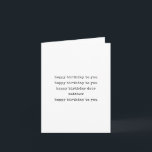 Personalized Name Simple Typewriter Happy Birthday Card<br><div class="desc">Personalized Name Simple Typewriter Happy Birthday Card</div>