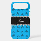 Personalized name sky blue horse pattern iPod touch (5th generation) case (Back)