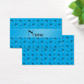 Personalized name sky blue ice cream pattern (Desk)