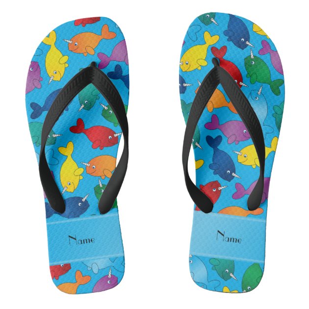 narwhal flip flops