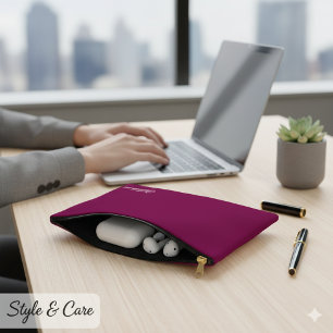 Personalized Name Small Wine Lover Accessory Pouch