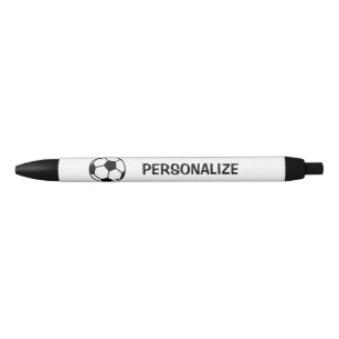 Personalized name soccer ball sports logo pens