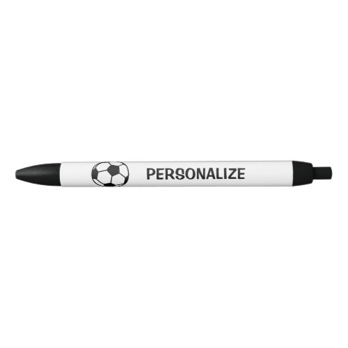 Personalized name soccer ball sports logo pens