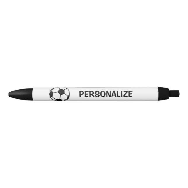 Personalized name soccer ball sports logo pens (Front)