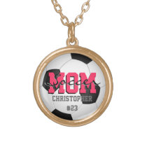 Personalized Name Soccer Mom Pendant Necklace