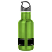 Personalized name soccer sports water bottle (Back)