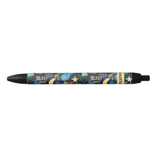 Personalized Name Space Themed Doodle Pen