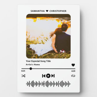 Personalized Name Special Song Music Player Photo Plaque