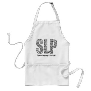 Personalized Name Speech Therapist SLP Adult Apron