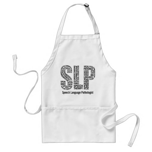 Personalized Name Speech Therapist SLP Adult Apron