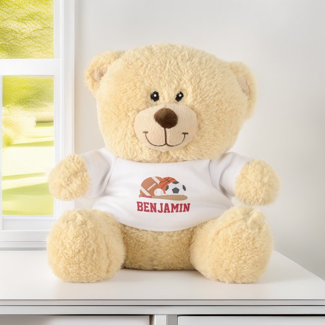 Personalized Name Sports Jersey Teddy Bear (Creator Uploaded)