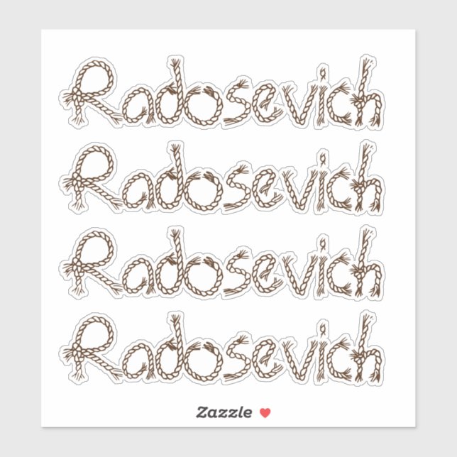 Personalized Name Sticker (Sheet)