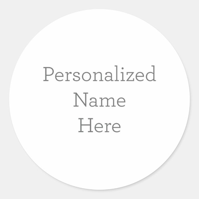 Custom Classic Round Stickers, Format: Sheet of Stickers, Size: Small, 1½ inch (sheet of 20), Paper Type: Glossy White Paper (Front)