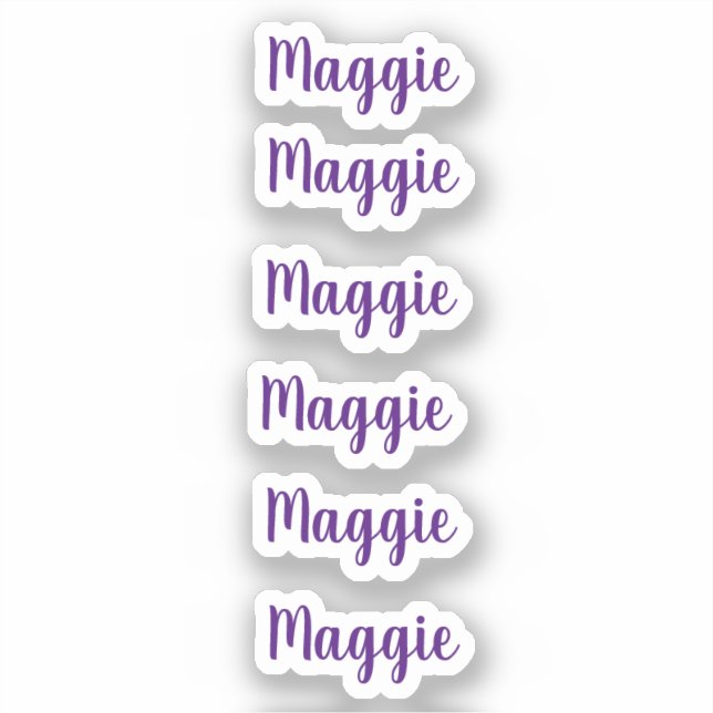 Personalized Name  Sticker (Front)