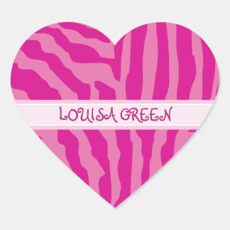 PERSONALIZED NAME STICKERS :: animal print 3B