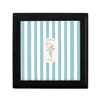 Personalized name stripe design gift box