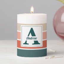 Personalized Name Striped Pattern Custom Gift Pill