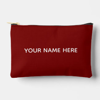 Personalized Name Stylish Modern Elegant Minimal  Accessory Pouch