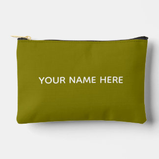 Personalized Name Stylish Modern Elegant Minimal  Accessory Pouch