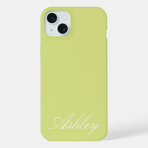 Personalized Name Stylish Modern Elegant Minimal iPhone 15 Plus Case