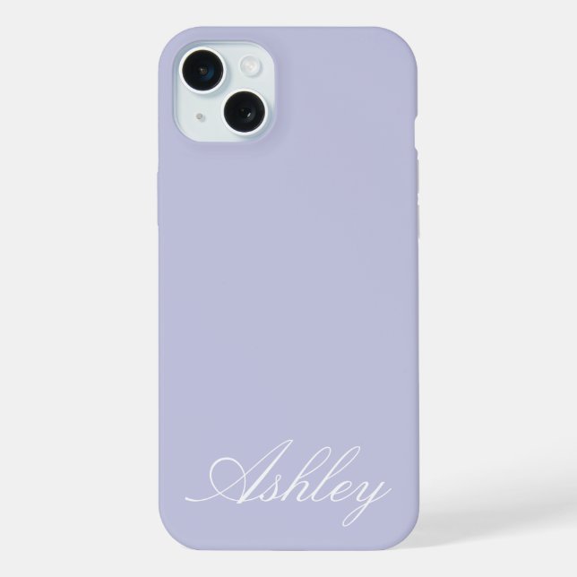 Personalized Name Stylish Modern Elegant Minimal  iPhone Case (Back)
