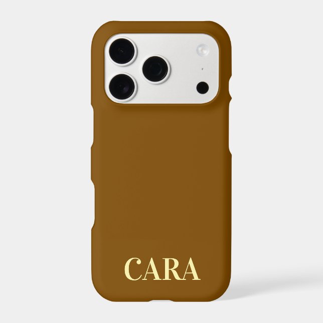 PERSONALIZED NAME STYLISH MODERN MINIMAL MONOGRAM  iPhone CASE (Back)