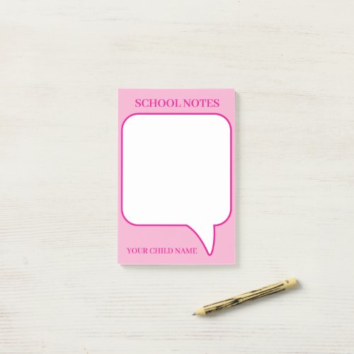 PERSONALIZED NAME STYLISH MODERN OFFICE SCHOOL POST-IT NOTES