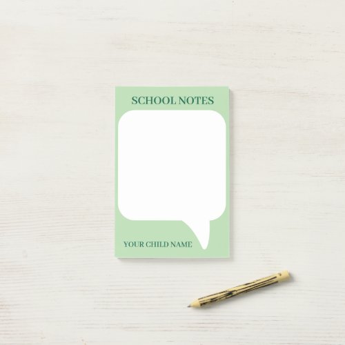 PERSONALIZED NAME STYLISH MODERN OFFICE SCHOOL POST-IT NOTES