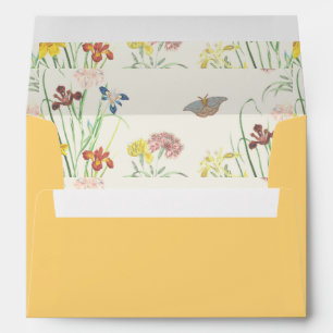 Personalized Name Stylish Modern Wedding Beige Envelope