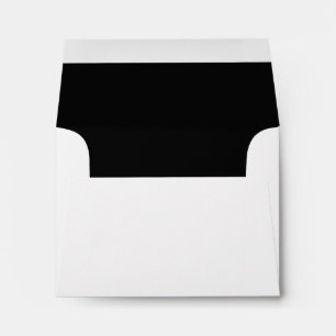 Personalized Name Stylish Modern Wedding White Envelope