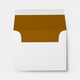 Personalized Name Stylish Modern Wedding White Envelope