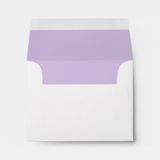 Personalized Name Stylish Modern Wedding White Envelope