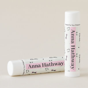 Personalized Name Stylish Wedding Bridesmaid Gift  Lip Balm