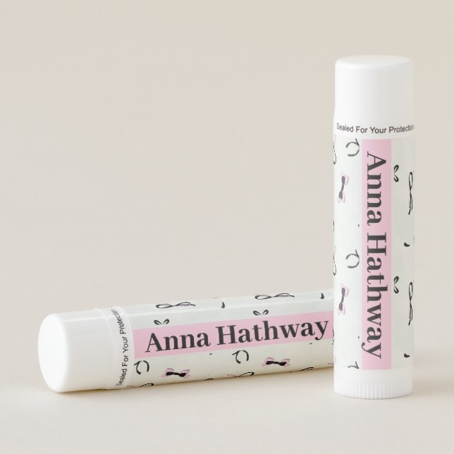 Personalized Name Stylish Wedding Bridesmaid Gift  Lip Balm (Front)