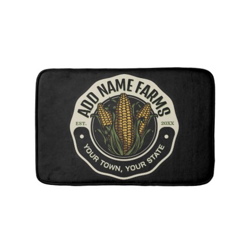 Personalized NAME Sweet Corn Garden Farm Farmer  Bath Mat