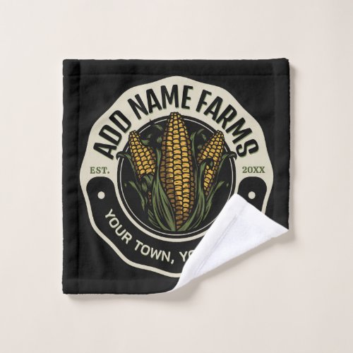 Personalized NAME Sweet Corn Garden Farm Farmer  Bath Towel Set