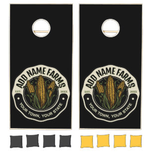 Personalized NAME Sweet Corn Garden Farm Farmer Cornhole Set