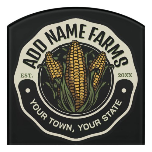 Personalized NAME Sweet Corn Garden Farm Farmer Door Sign