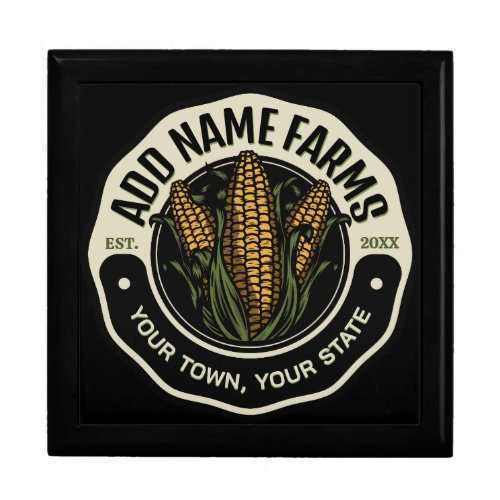 Personalized NAME Sweet Corn Garden Farm Farmer  Gift Box