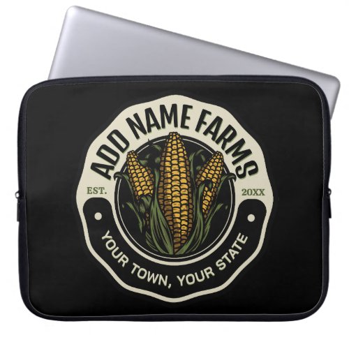 Personalized NAME Sweet Corn Garden Farm Farmer Laptop Sleeve