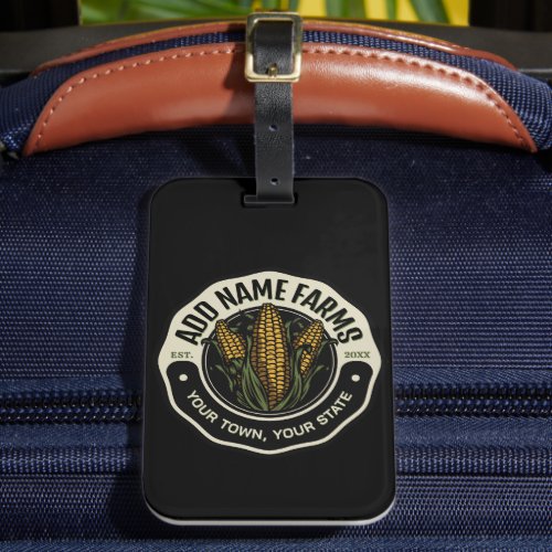 Personalized NAME Sweet Corn Garden Farm Farmer  Luggage Tag