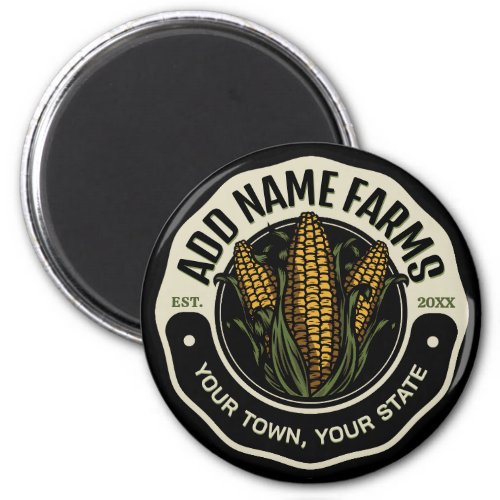 Personalized NAME Sweet Corn Garden Farm Farmer Magnet