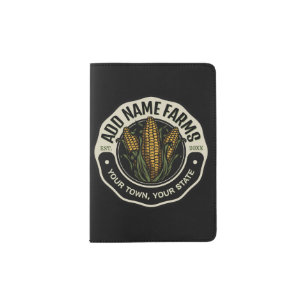 Personalized NAME Sweet Corn Garden Farm Farmer  Passport Holder