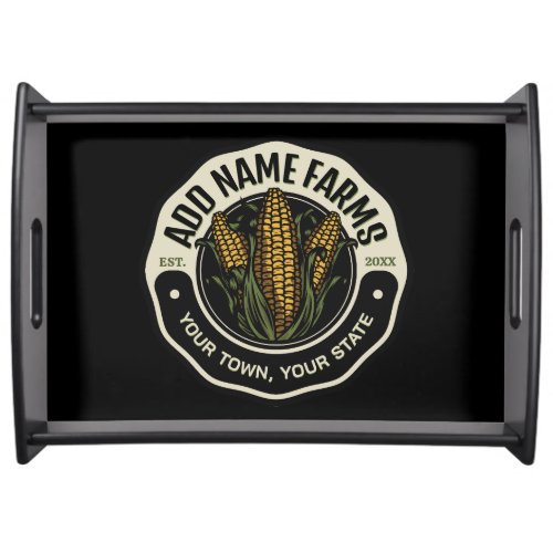 Personalized NAME Sweet Corn Garden Farm Farmer Serving Tray