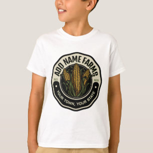 Personalized NAME Sweet Corn Garden Farm Farmer T-Shirt