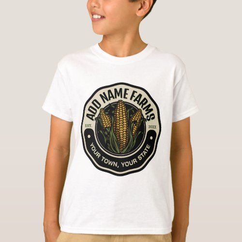 Personalized NAME Sweet Corn Garden Farm Farmer T_Shirt