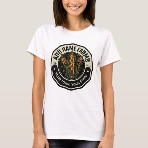 Personalized NAME Sweet Corn Garden Farm Farmer  T_Shirt